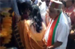 Minister Babulal Gaurs Pat on womans back becomes controversial
